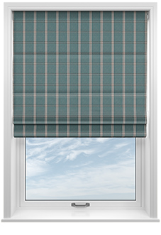 Applecross, Glacier - Twist&Fit Roman Blind